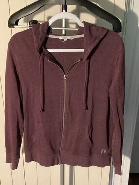 Victoria's Secret Plum Hooded Zip-Up Sweater